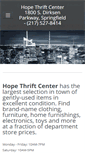 Mobile Screenshot of hopethriftcenter.org